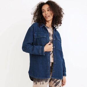Madewell Double Weave Denim Shirt Jacket Size XS